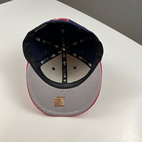 NBA Miami Heat New Era 59fifty hat fitted hot pink navy blue size 7 - Picture 5 of 6